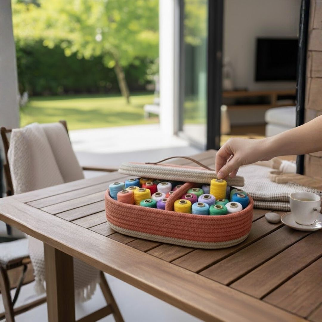 The Divider: Eco-Friendly Cotton Rope Basket